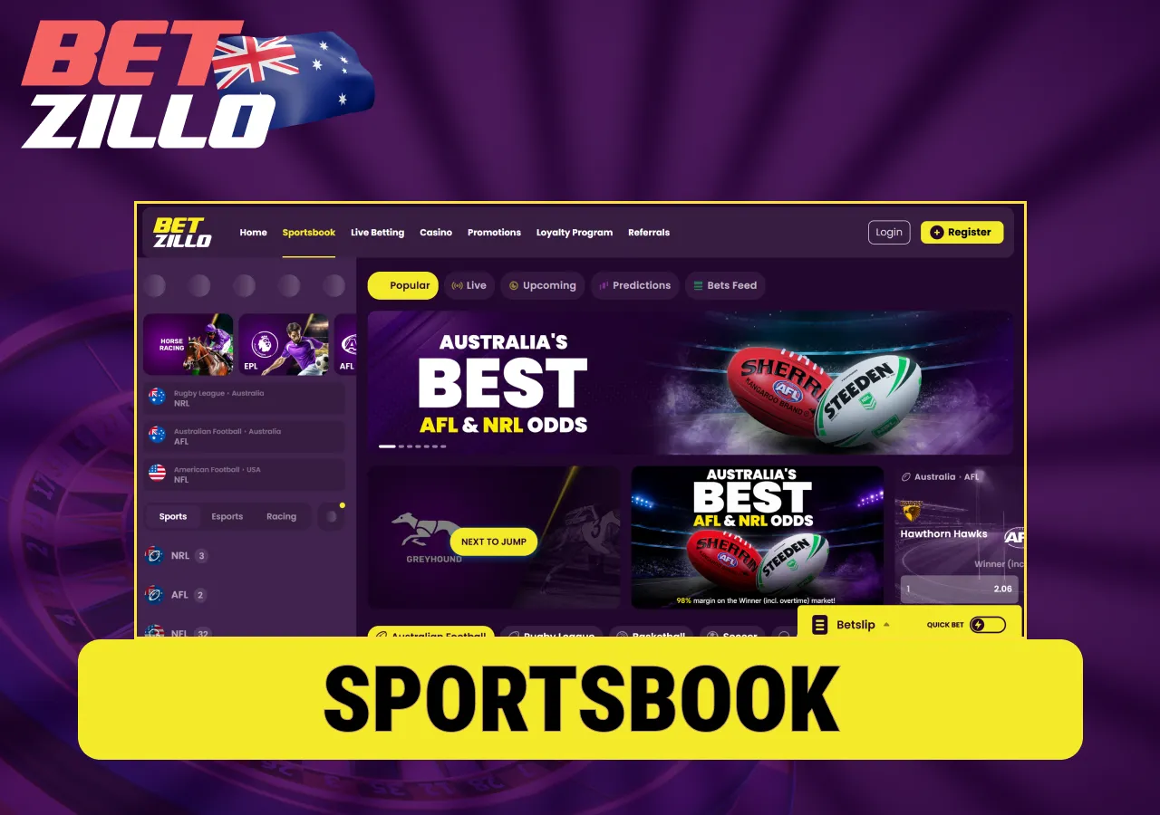 BetZillo Casino sportsbook